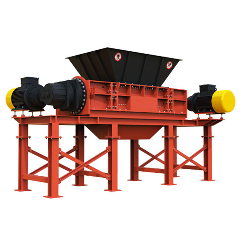 Double-shaft double-motor shredder